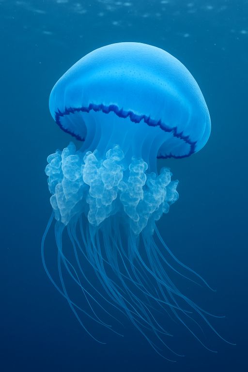 Blue Jellyfish (Cyanea lamarckii)