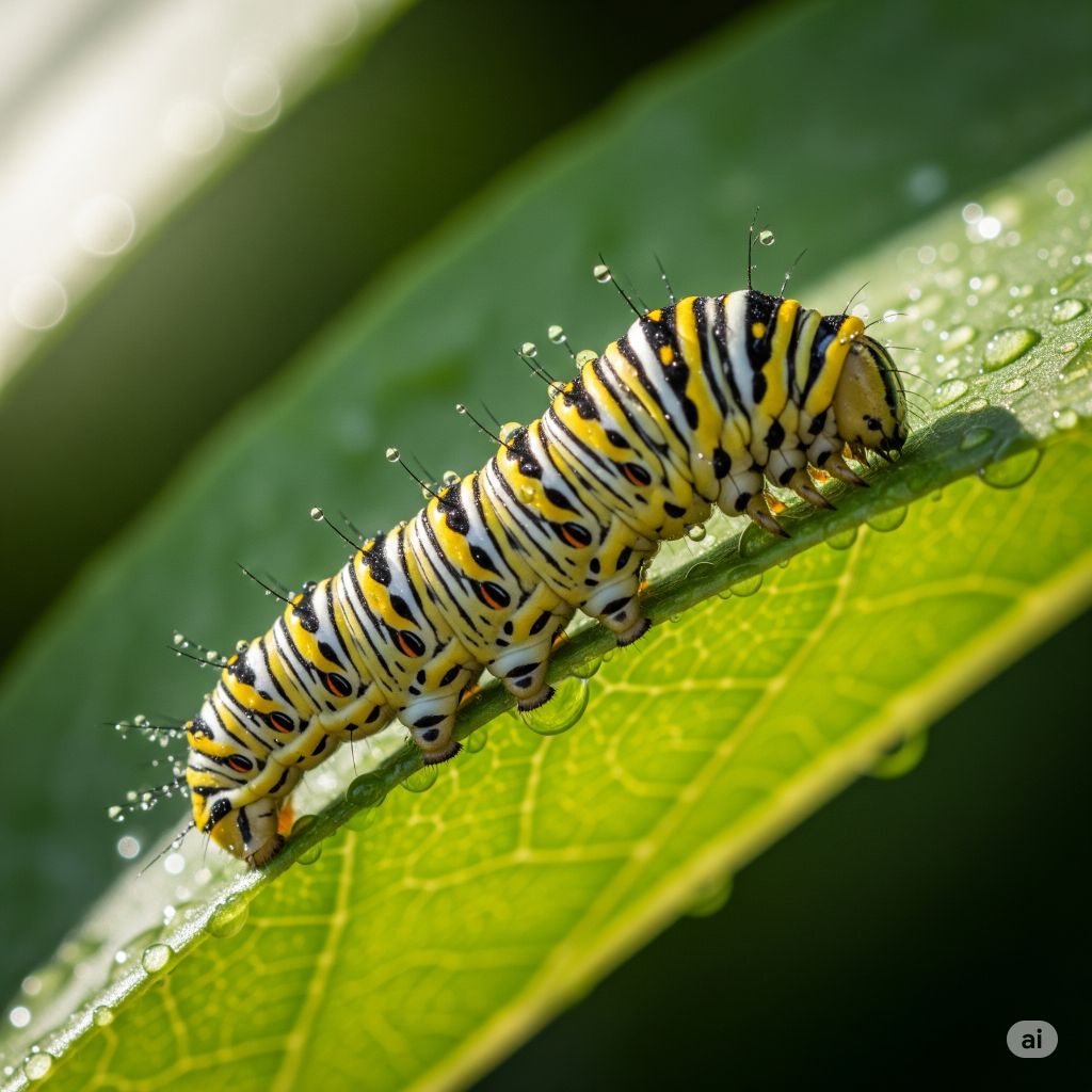 caterpillar slithering animal