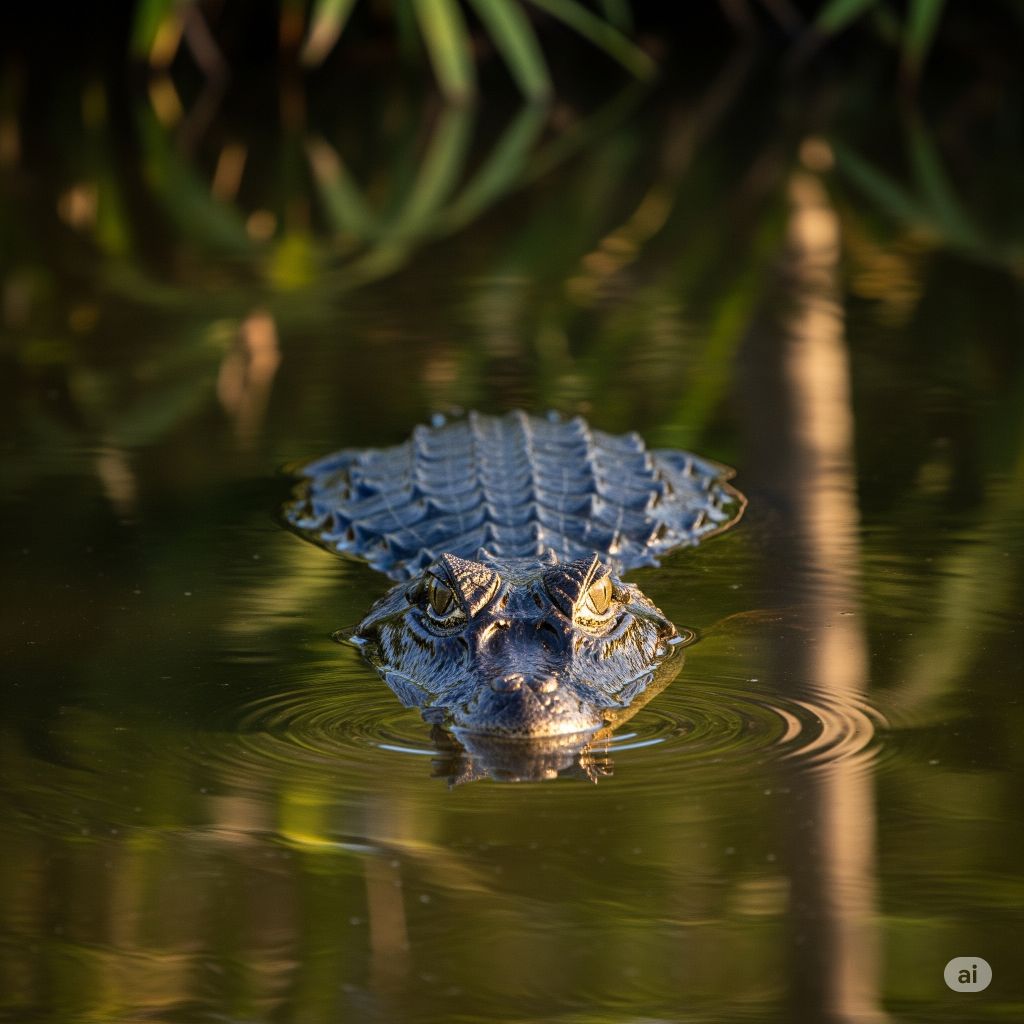Crocodilians: Stealthy Floaters