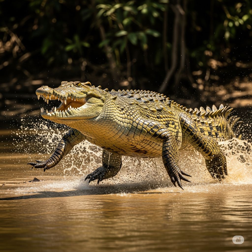 Crocodiles: The Armored Sprinters