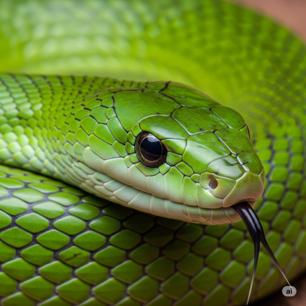 Green Mamba (Dendroaspis angusticeps)