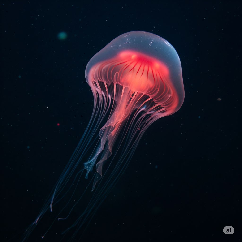 Helmet Jellyfish (Periphylla periphylla)