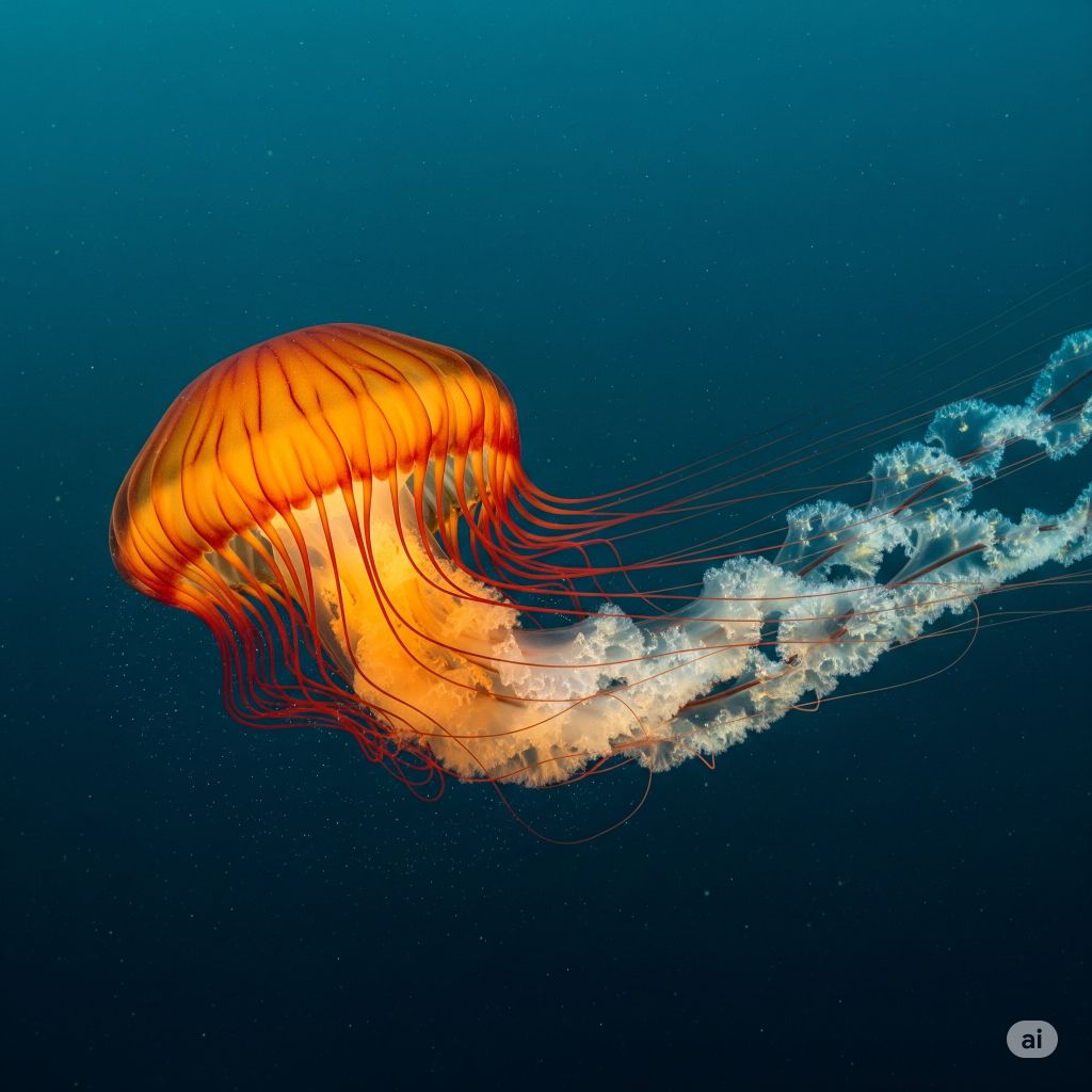 Lion’s Mane Jellyfish (Cyanea capillata)