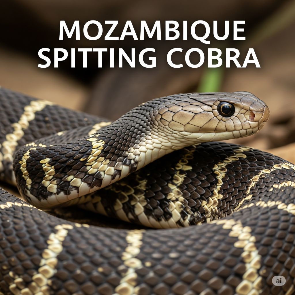 Mozambique Spitting Cobra (Naja mossambica)