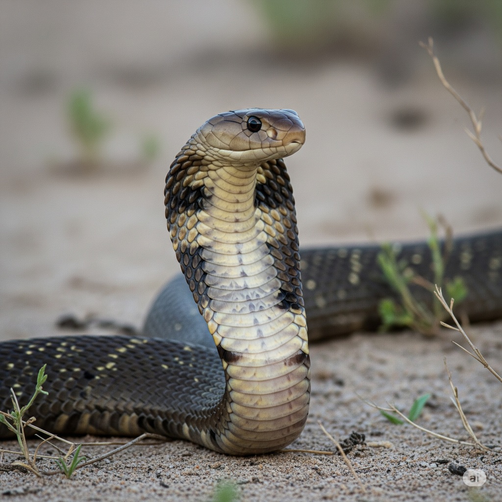siamese spitting cobra