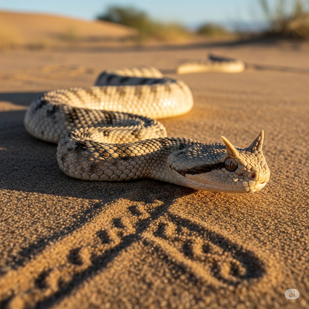 sidewinder snake slithering