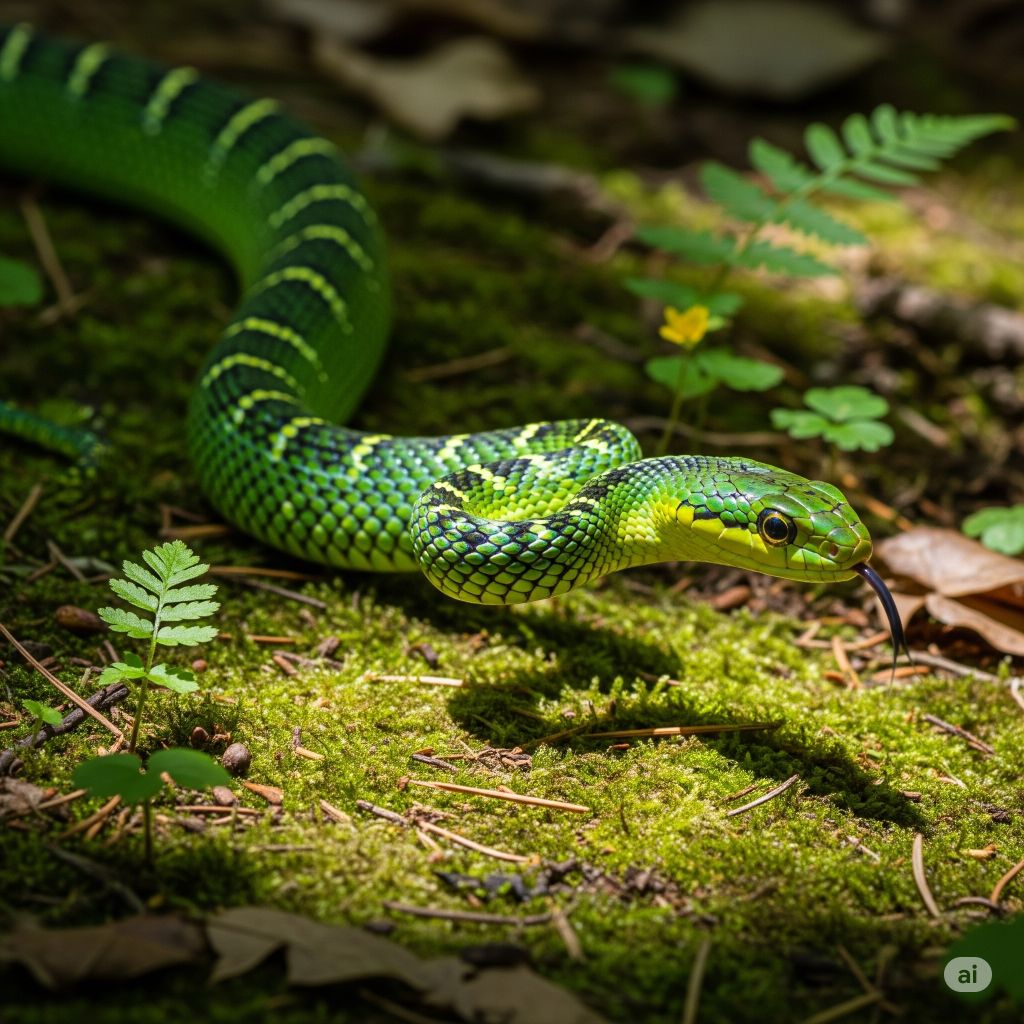 snake slithering animal