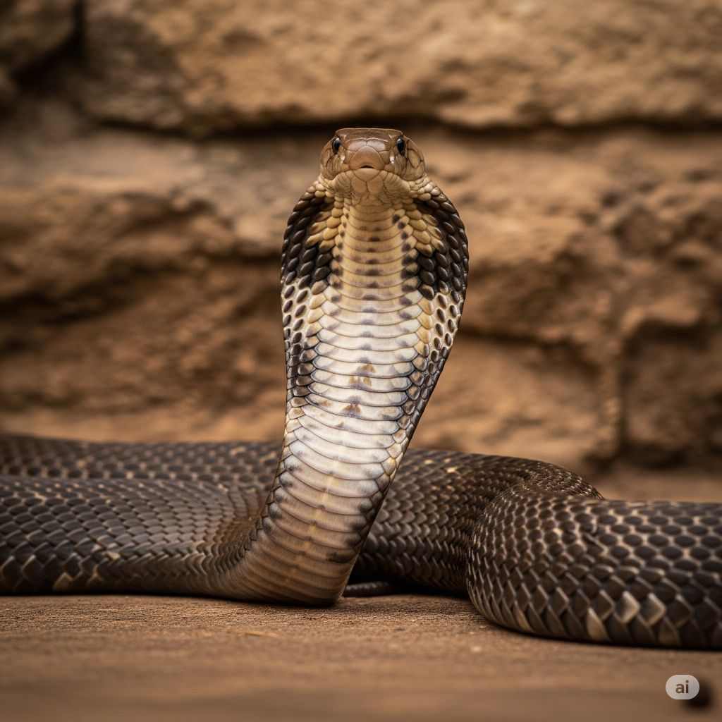 Indian Cobra (Spectacled Cobra) (Naja naja)