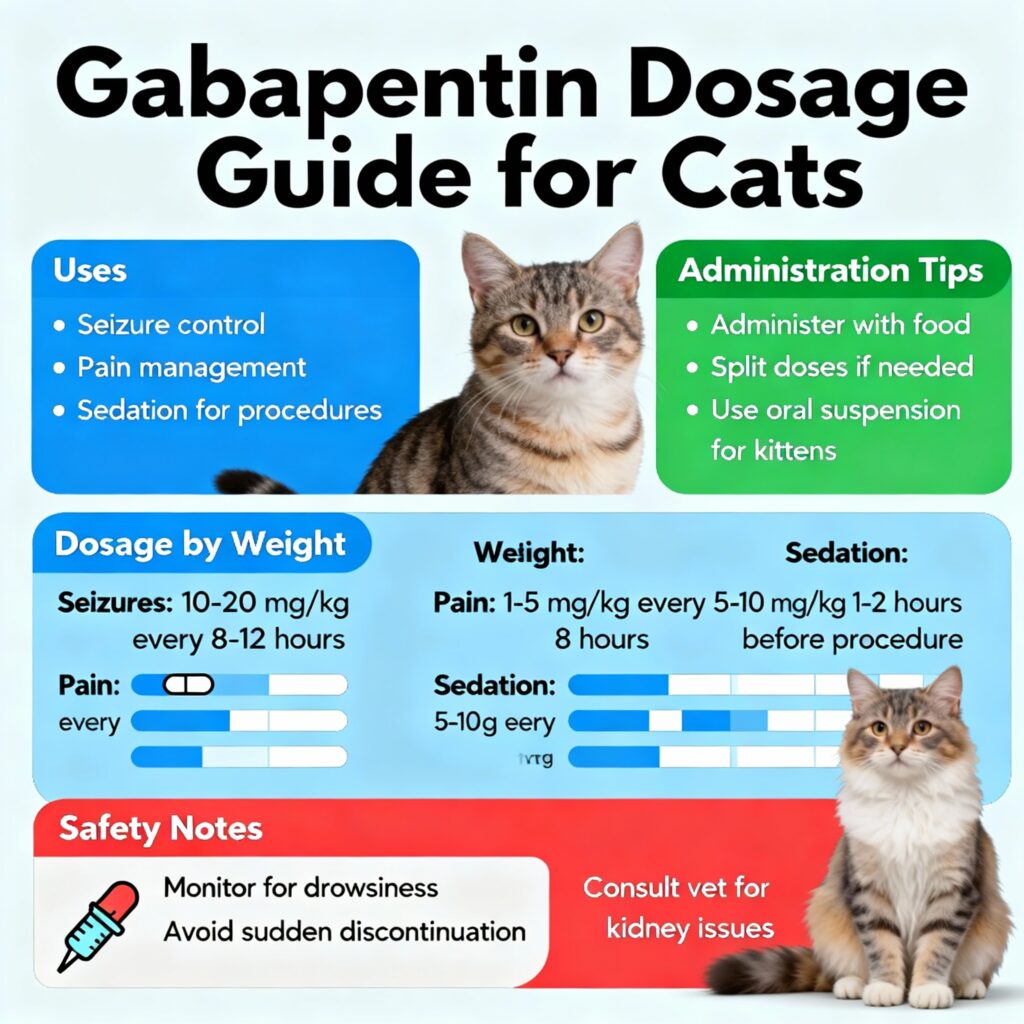 Gabapentin For Cats Dosage Chart
