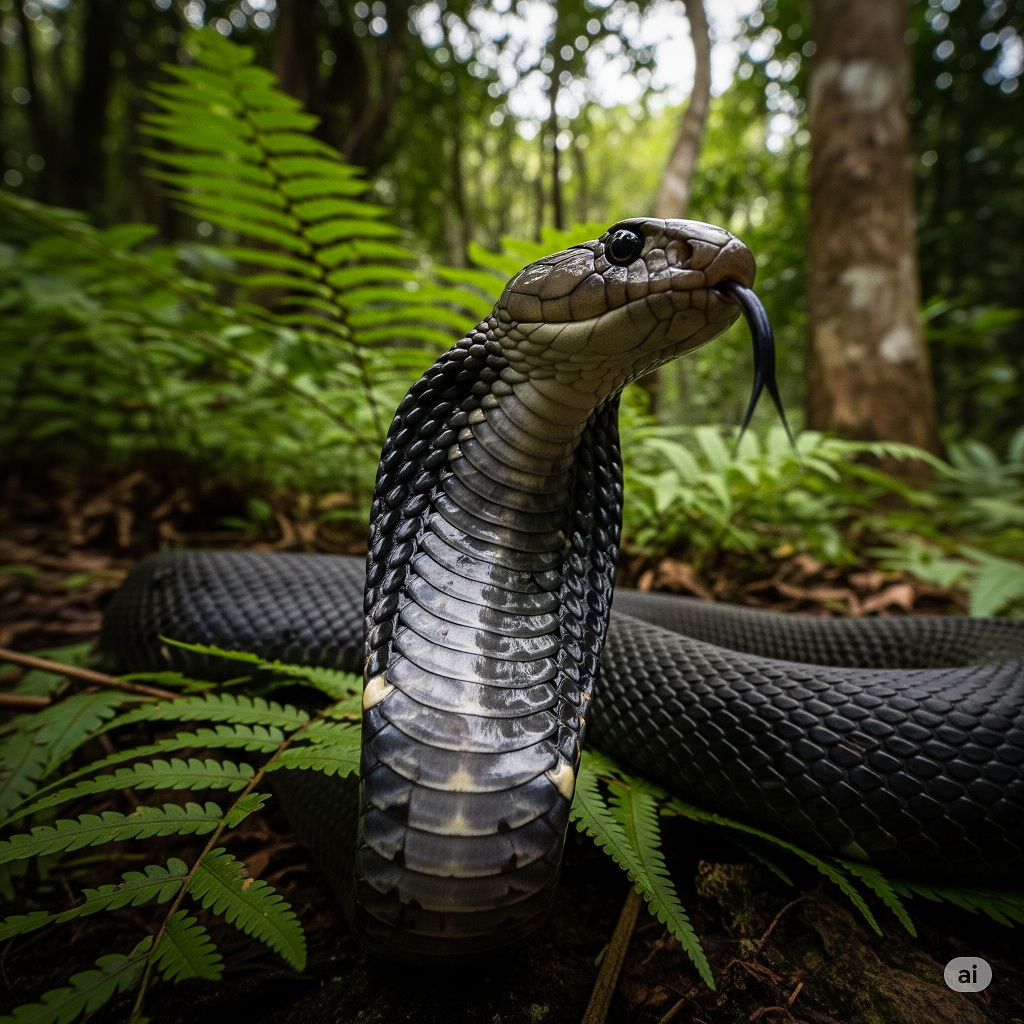 Andaman Cobra (Andaman Spitting Cobra) (Naja sagittifera)