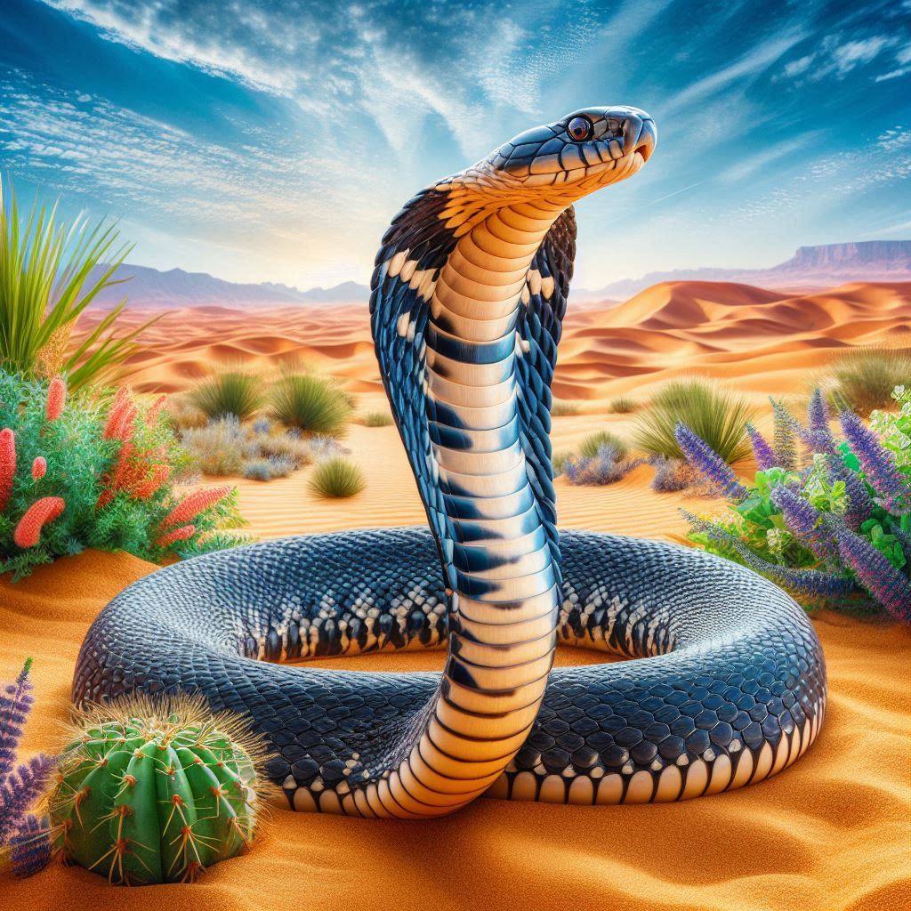 Arabian Cobra (N. Arabica) (Naja arabica)