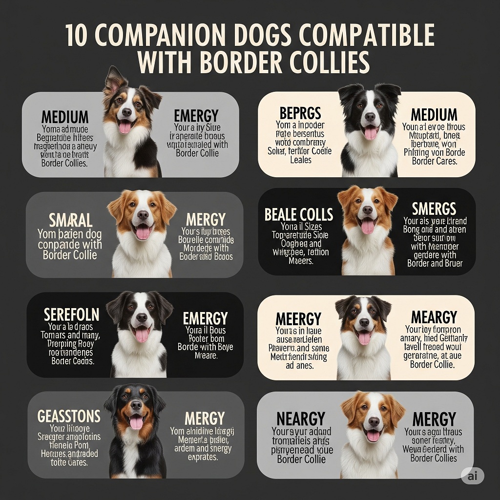 10 Companion Dog Breeds Compatible with Border Collies