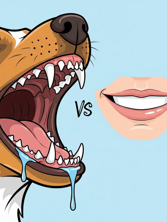 dog mouth vs human mouth