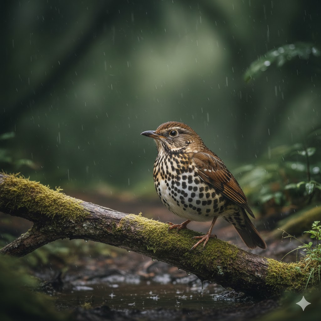 Amami Thrush (Zoothera major)