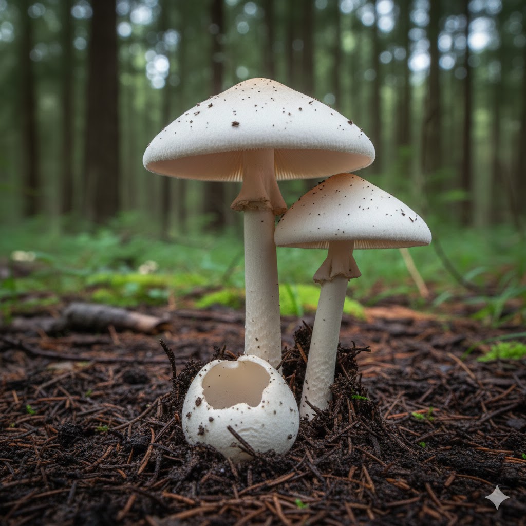 Angel Deathcap (Amanita ocreata)