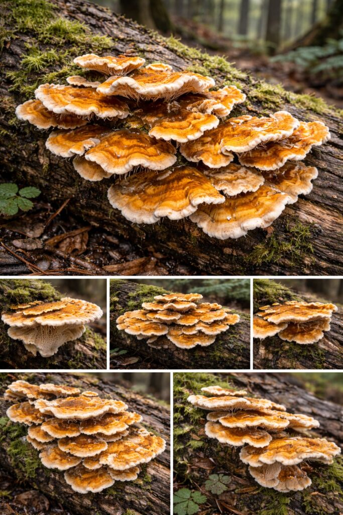 Hairy Curtain Crust (Stereum hirsutum)