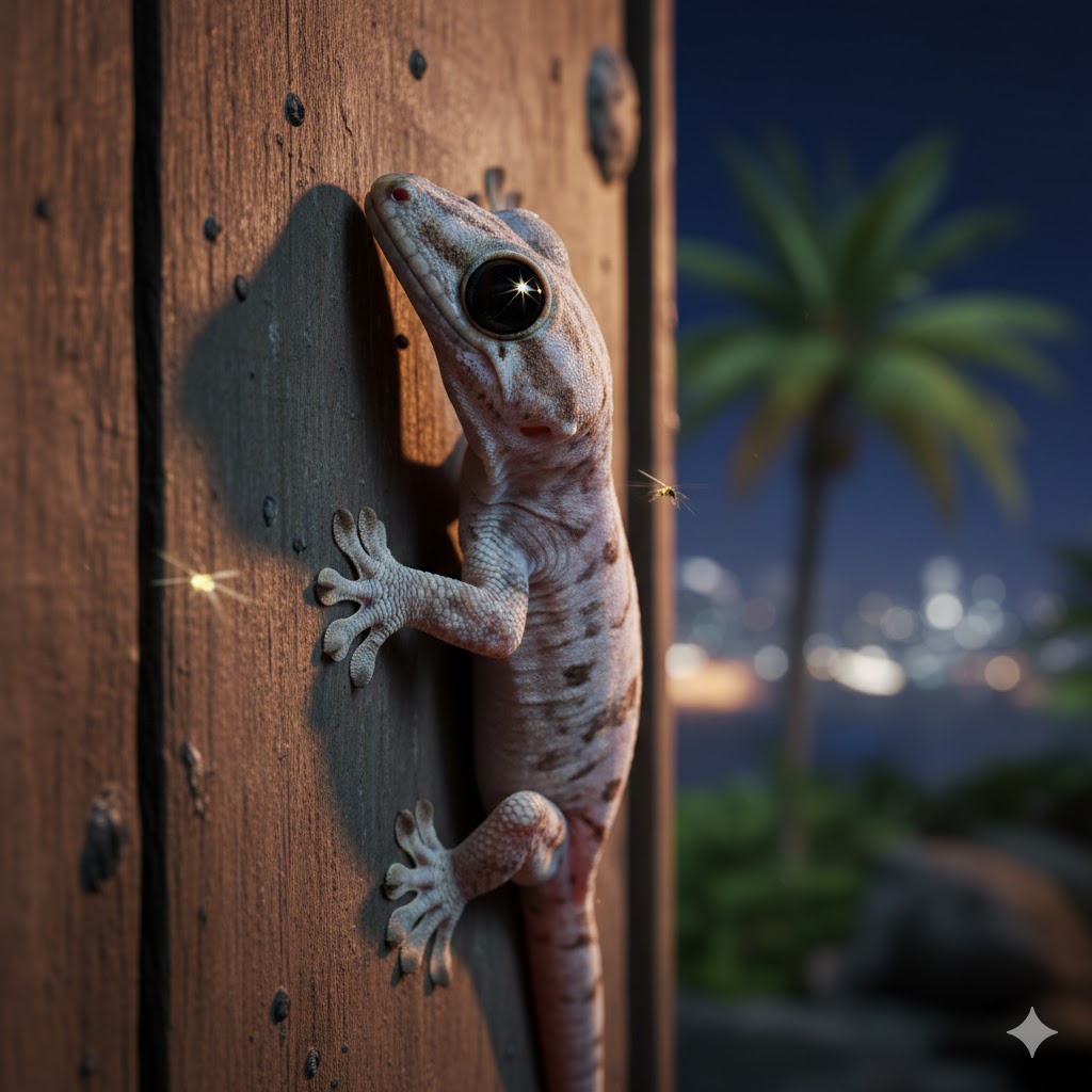 Indo-Pacific Gecko (Hemidactylus garnotii)