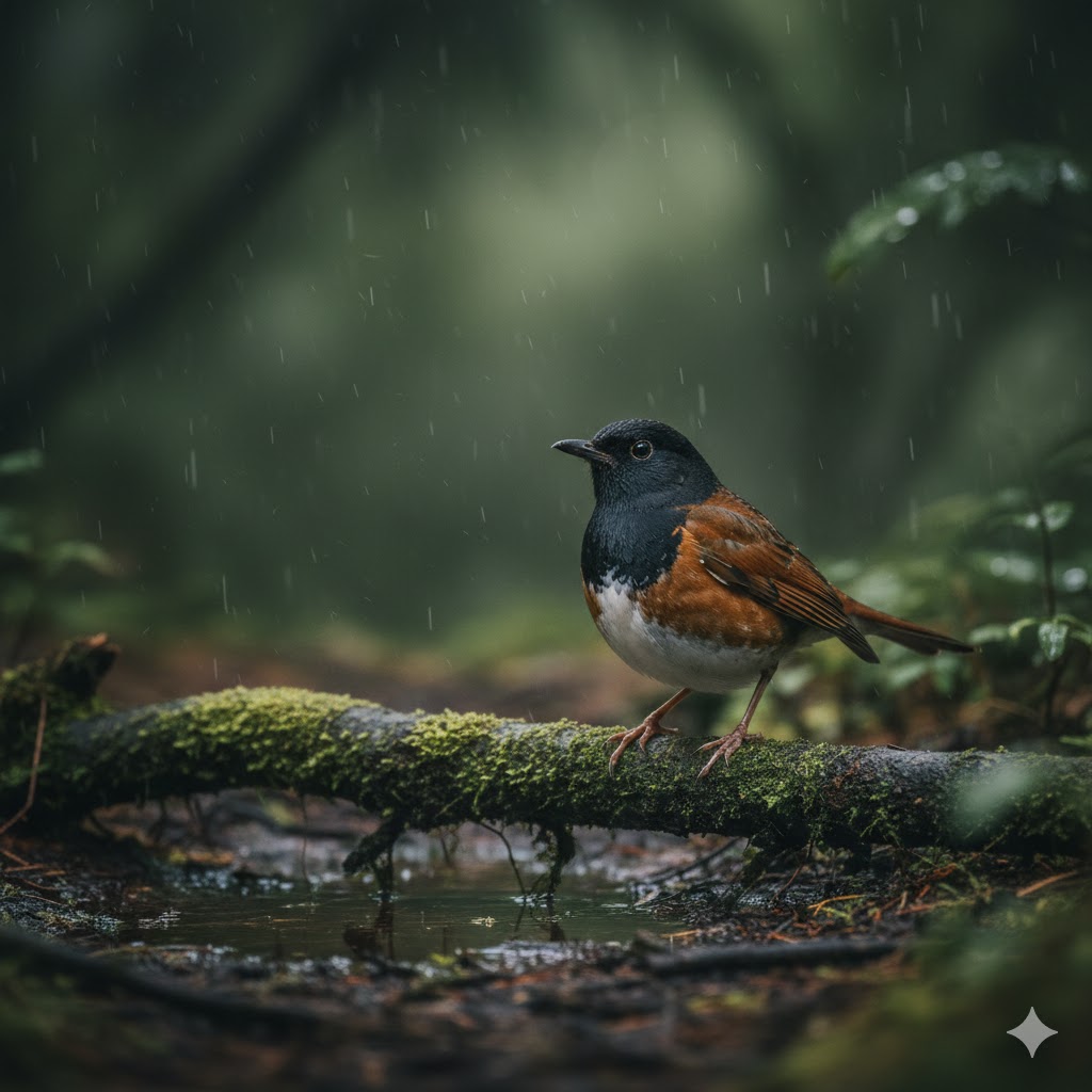 Izu Thrush (Turdus celaenops)