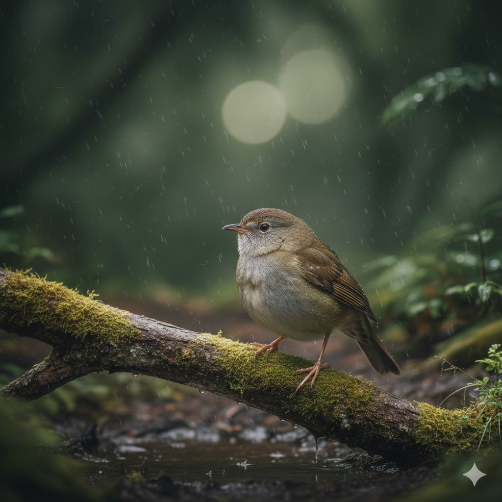 Japanese Bush Warbler (Horornis diphone)
