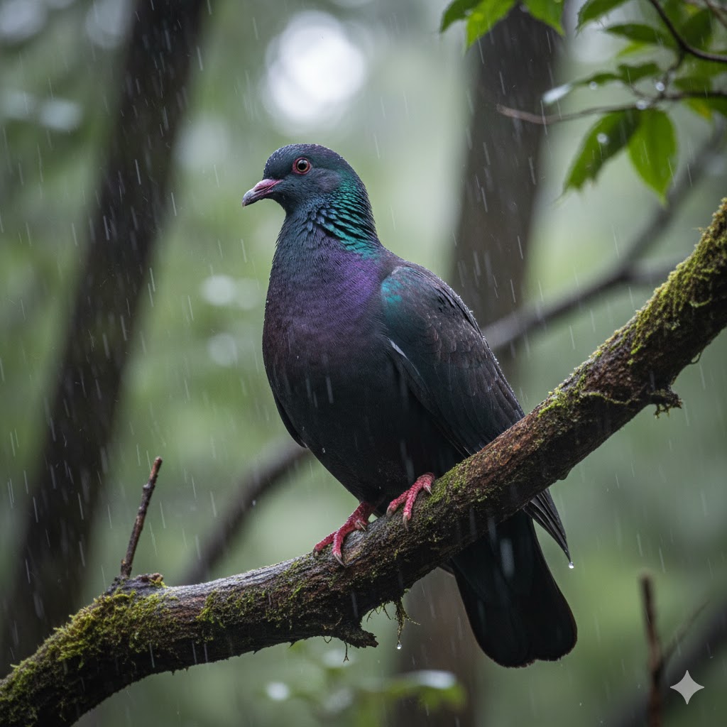 Japanese Wood Pigeon (Columba janthina)