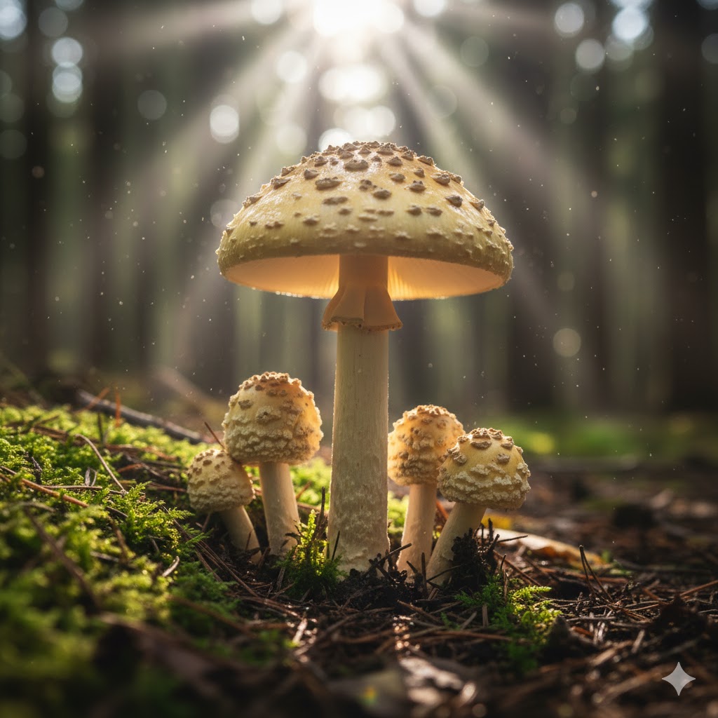 Jeweled Death Cap (Amanita gemmata)