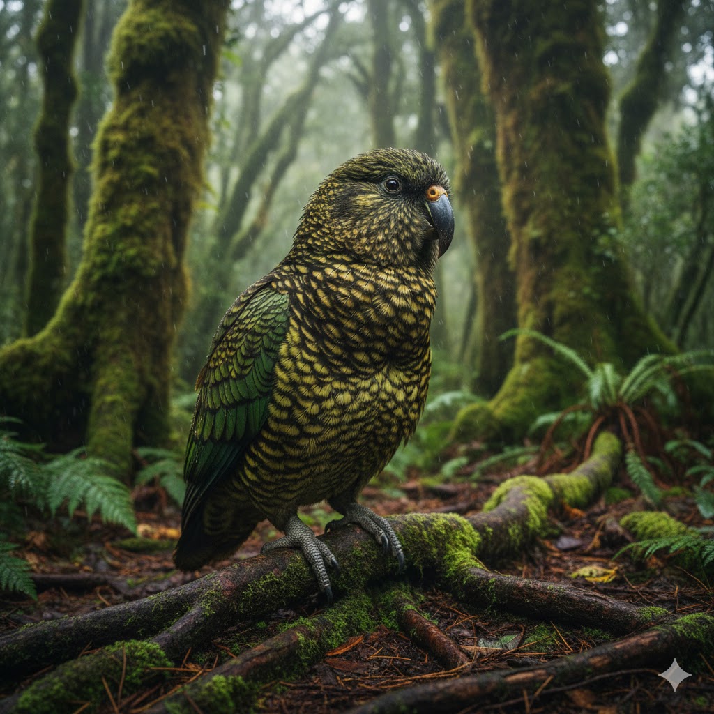 Kakapo (Strigops habroptilus)