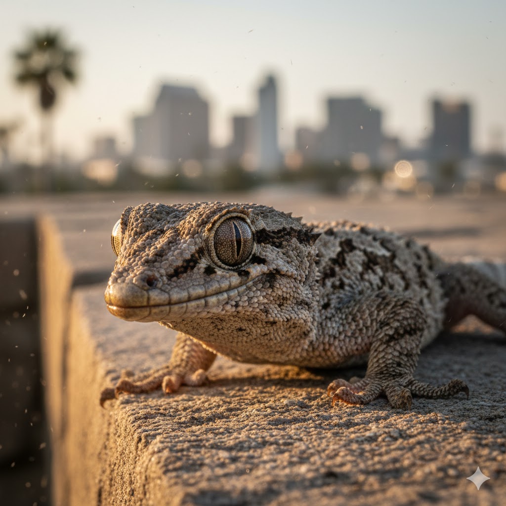 Moorish Wall Gecko (Tarentola mauritanica)