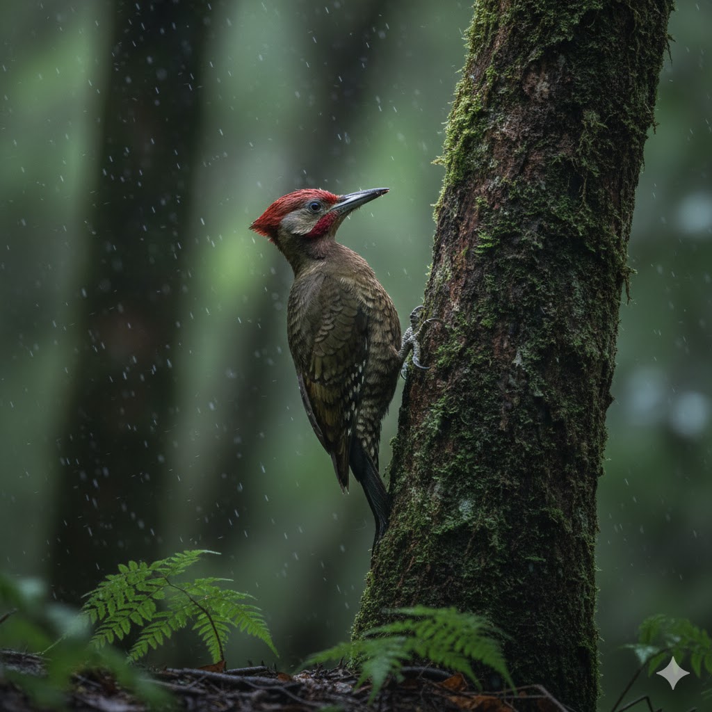 Okinawa Woodpecker (Sapheopipo noguchii)
