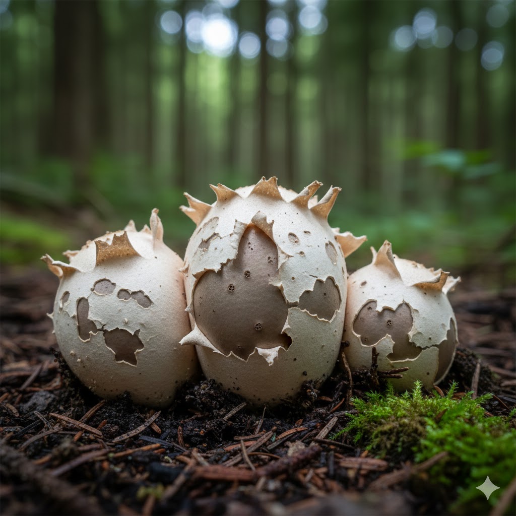 Peeling Puffball (Lycoperdon marginatum)