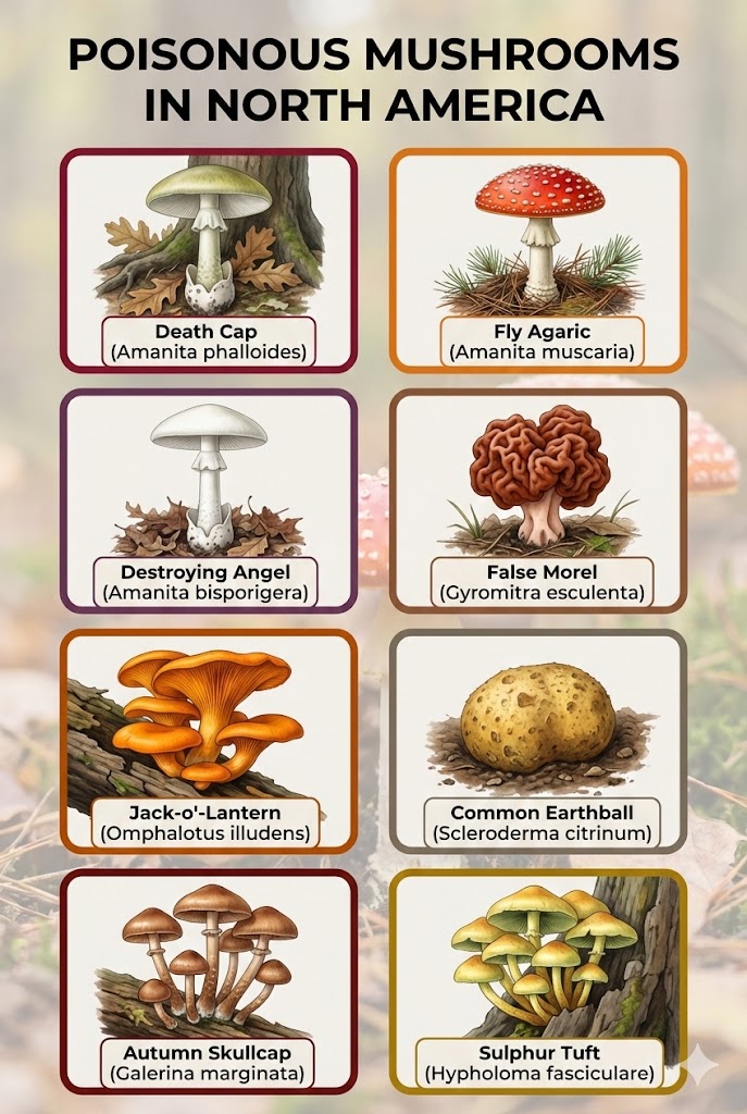 Poisonous Mushrooms in North America