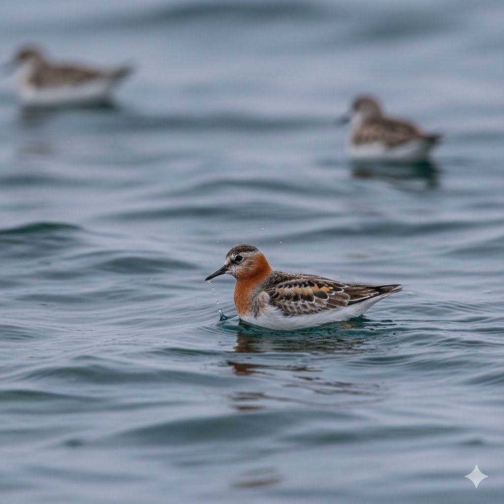 Red-Necked Phalarope (Phalaropus lobatus)