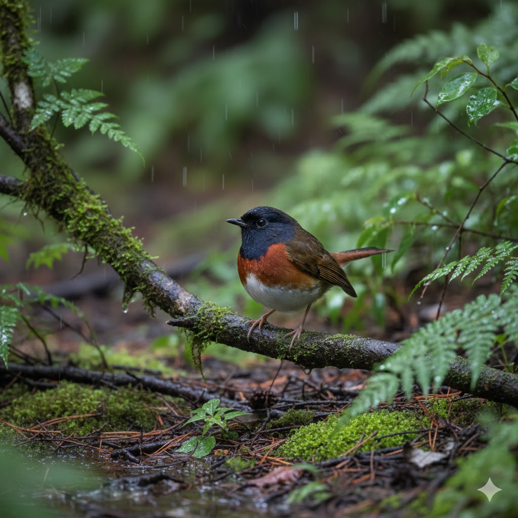 Ryukyu Robin (Larvivora komadori)