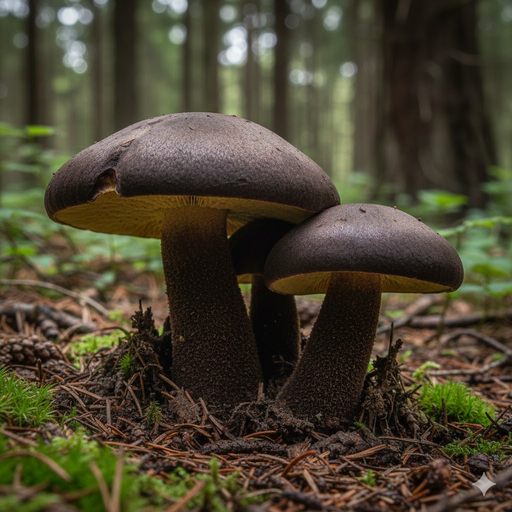 Tiger Brown Rollrim (Paxillus atrotomentosus)