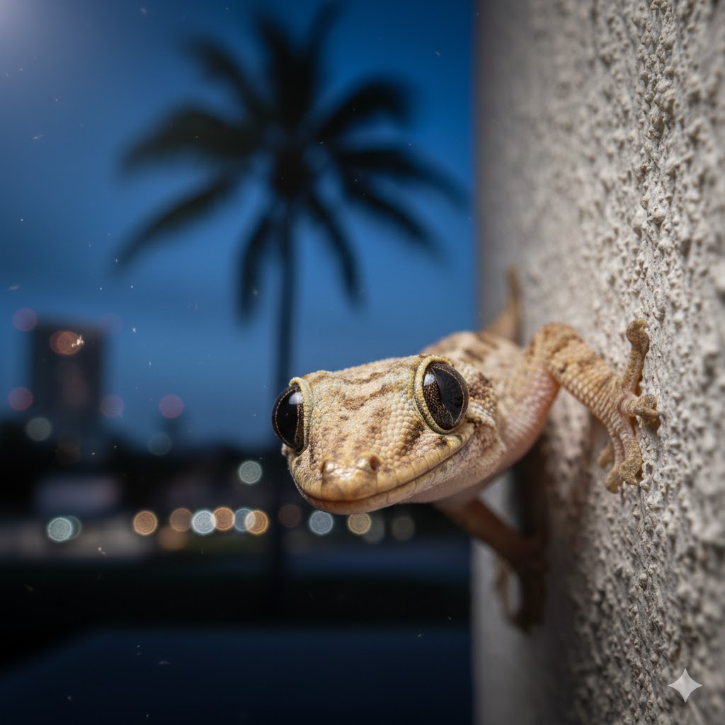 Tropical House Gecko (Hemidactylus mabouia)