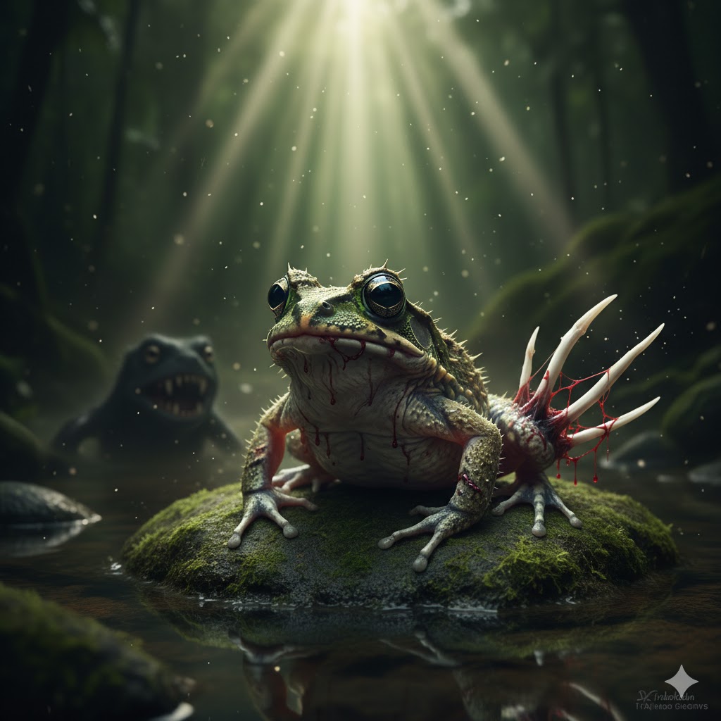 African Hairy Frog &ndash; Breaking Its Own Bones