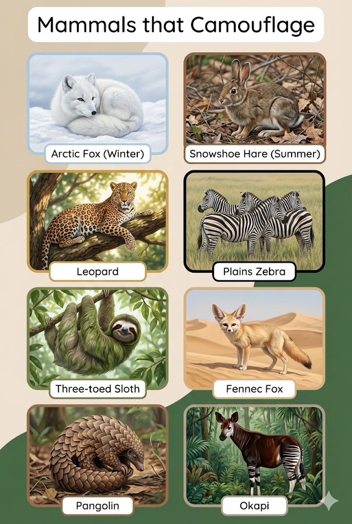 Mammals That Use Camouflage