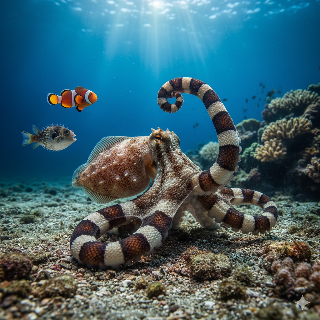 Mimic Octopus &ndash; Shape-Shifting Illusionist