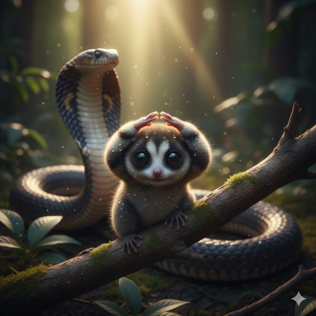 Slow Lorises &mdash; Raise Their Arms and Mimic Venomous Cobras
