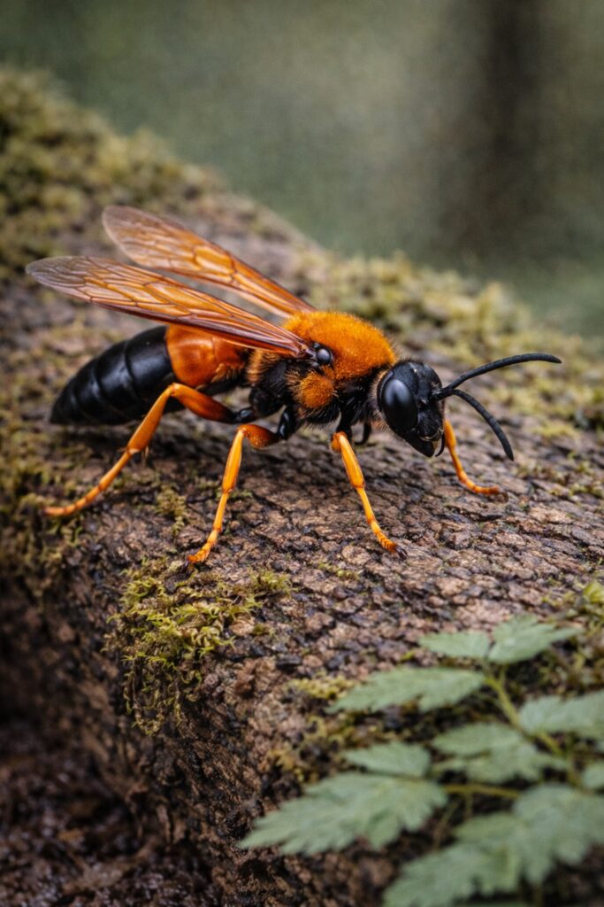 Great Golden Digger Wasps (Sphex ichneumoneus)