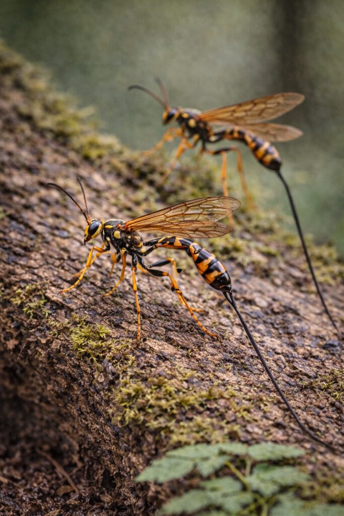 Ichneumon Wasps (Megarhyssa spp.)
