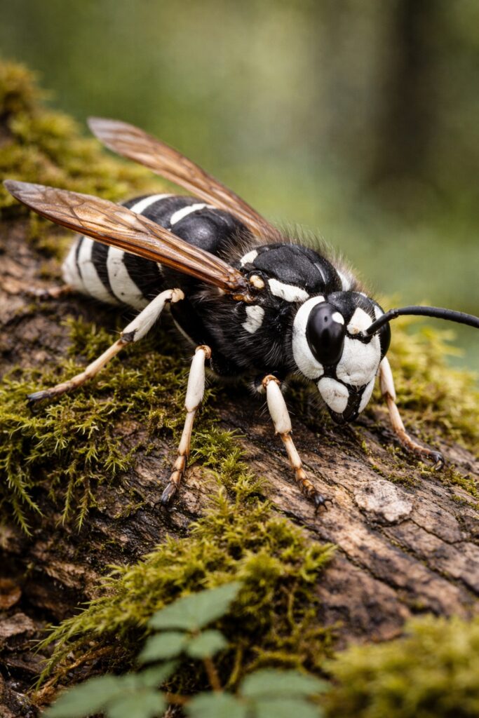 The Bald-Faced Hornet (Dolichovespula maculata)
