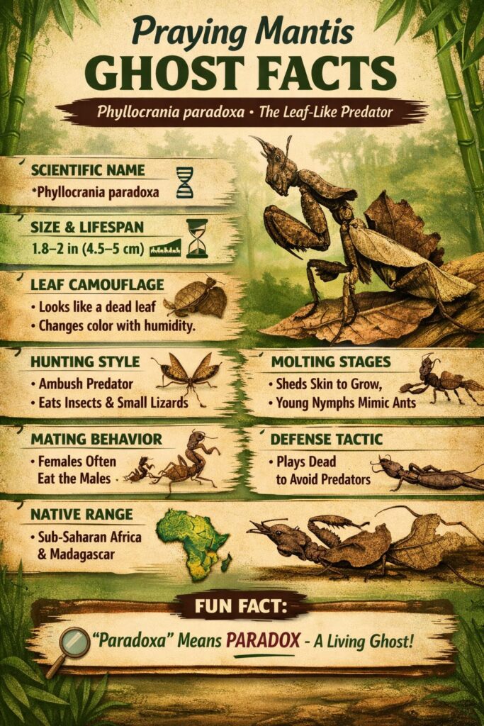 Praying Mantis Ghost Facts