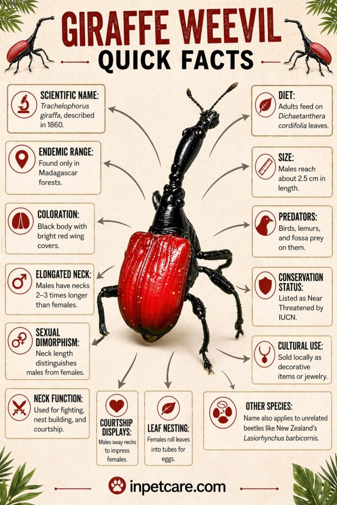 Giraffe Weevil Quick Facts
